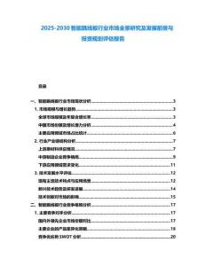 2025-2030智能跳線板行業市場全景研究及發展前景與投資規劃評估報告