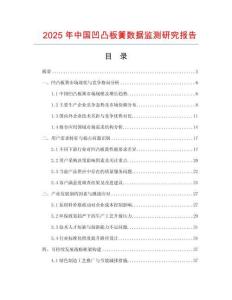 2025年中國凹凸板簧數據監測研究報告