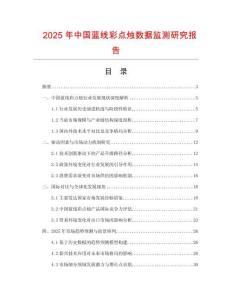 2025年中國藍線彩點燭數據監測研究報告