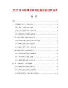 2025年中國碟形砂輪數據監測研究報告