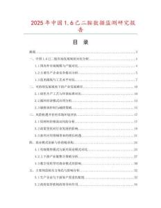 2025年中國1.6己二胺數(shù)據(jù)監(jiān)測研究報告