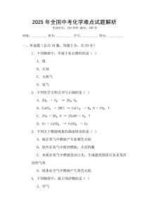 2025年全國中考化學(xué)難點(diǎn)試題解析