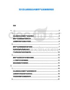 四川涼山彝族自治州康養產業發展調研規劃