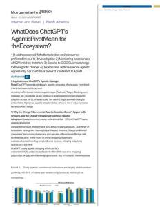 摩根士丹利-ChatGPT的智能體戰(zhàn)略轉型對生態(tài)系統(tǒng)意味著什么？-What Does ChatGPT's Agentic Pivot Mean for the Ecosystem-20250312