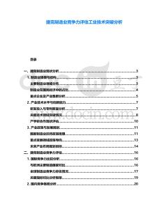 捷克制造業競爭力評估工業技術突破分析