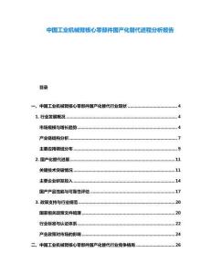 中國工業機械臂核心零部件國產化替代進程分析報告