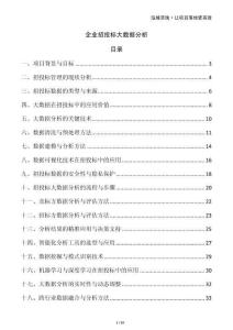 企業招投標大數據分析