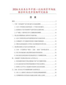 2026及未來5年中國一次性滴管市場數據分析及競爭策略研究報告