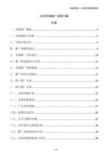 公司市場推廣流程方案