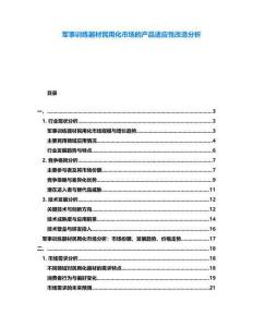 軍事訓練器材民用化市場的產品適應性改造分析