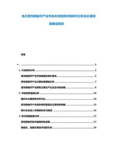 執(zhí)行柔性聯(lián)軸節(jié)產(chǎn)業(yè)市場(chǎng)未來(lái)趨勢(shì)供需研究分析及長(zhǎng)期投資建設(shè)規(guī)劃