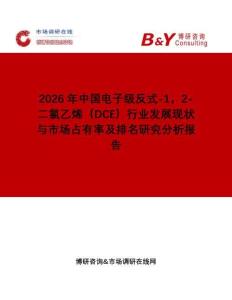 2026年中國電子級反式-1，2-二氯乙烯（DCE）行業發展現狀與市場占有率及排名研究分析報告