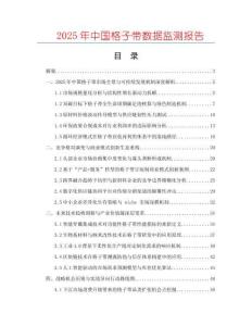 2025年中國格子帶數(shù)據(jù)監(jiān)測報(bào)告