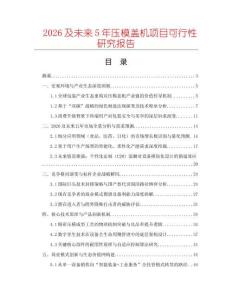 2026及未來5年壓模蓋機(jī)項(xiàng)目可行性研究報(bào)告