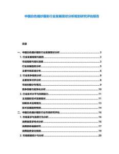 中國(guó)白色婚紗攝影行業(yè)發(fā)展現(xiàn)狀分析規(guī)劃研究評(píng)估報(bào)告