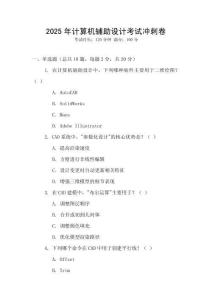 2025年計算機輔助設(shè)計考試沖刺卷