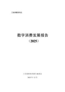 數字消費發展報告（2025）
