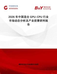 2026年中國混合GPU-CPU行業(yè)市場動態(tài)分析及產(chǎn)業(yè)前景研判報告