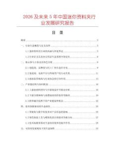 2026及未來(lái)5年中國(guó)迷你資料夾行業(yè)發(fā)展研究報(bào)告