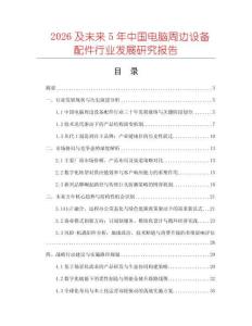 2026及未來5年中國電腦周邊設(shè)備配件行業(yè)發(fā)展研究報(bào)告