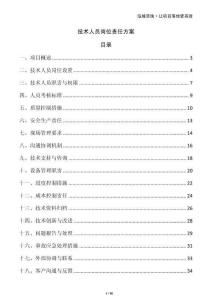 技術(shù)人員崗位責(zé)任方案