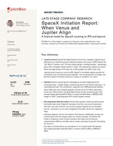 【PitchBook】SpaceX启动报告：金星和木星何时对齐-2026