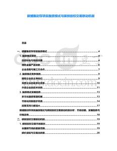 碳捕集封存項目融資模式與碳排放權交易聯動機制