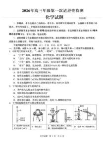 2026年山東青島市高三一模高考化學試卷試題（含答案）