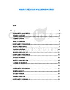 跨境電商支付系統發展與金融安全研究報告