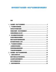 碳中和背景下光伏建筑一體化產(chǎn)業(yè)發(fā)展機(jī)遇與挑戰(zhàn)探討
