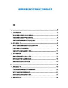 碳捕集利用封存示范項目運行效果評估報告
