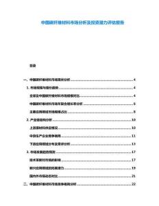 中國碳纖維材料市場分析及投資潛力評估報告