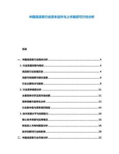 中國渦流泵行業(yè)資本運(yùn)作與上市融資可行性分析