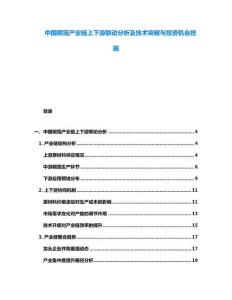 中國銅箔產(chǎn)業(yè)鏈上下游聯(lián)動分析及技術(shù)突破與投資機會挖掘