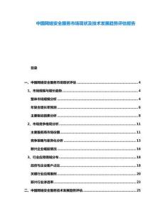 中國網(wǎng)絡(luò)安全服務(wù)市場(chǎng)現(xiàn)狀及技術(shù)發(fā)展趨勢(shì)評(píng)估報(bào)告