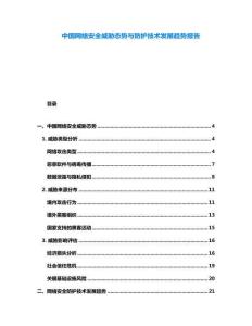 中國網(wǎng)絡(luò)安全威脅態(tài)勢(shì)與防護(hù)技術(shù)發(fā)展趨勢(shì)報(bào)告