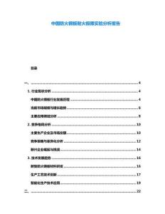 中國防火鋼板耐火極限實(shí)驗(yàn)分析報(bào)告