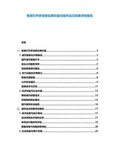 智慧燈桿多場景應用價值與城市試點效果評估報告