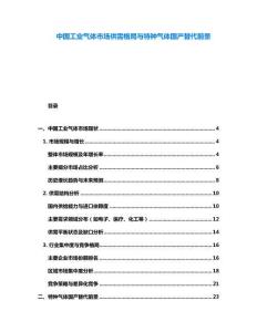 中國工業(yè)氣體市場供需格局與特種氣體國產(chǎn)替代前景