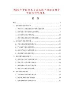 2026年中國(guó)柱式大面板執(zhí)手鎖項(xiàng)目投資可行性研究報(bào)告