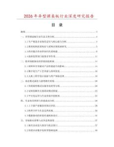 2026年異型課桌板行業(yè)深度研究報告