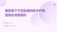 腹腔鏡下子宮肌瘤剝除術護理查房全流程解析