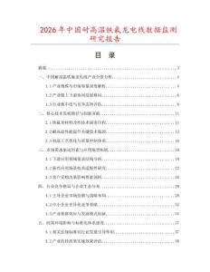 2026年中國耐高溫鐵氟龍電線數(shù)據(jù)監(jiān)測研究報告