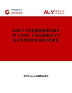 2026年中國甚高頻數據交換系統（VDES）行業發展現狀與市場占有率及排名研究分析報告