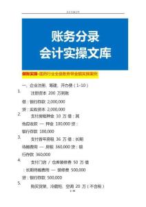 做賬實操-醫藥行業全盤賬務帶金額實操案例