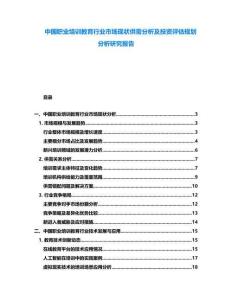中國(guó)職業(yè)培訓(xùn)教育行業(yè)市場(chǎng)現(xiàn)狀供需分析及投資評(píng)估規(guī)劃分析研究報(bào)告