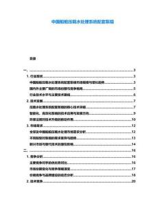 中國船舶壓載水處理系統(tǒng)配套泵組