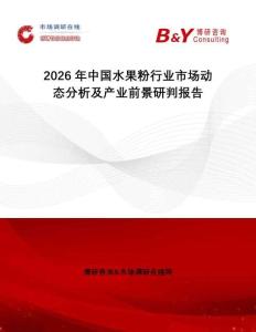 2026年中國(guó)水果粉行業(yè)市場(chǎng)動(dòng)態(tài)分析及產(chǎn)業(yè)前景研判報(bào)告