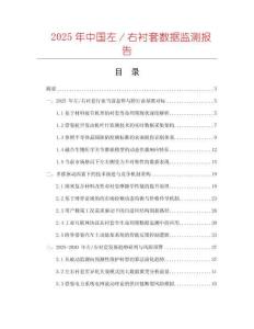 2025年中國左／右襯套數據監測報告