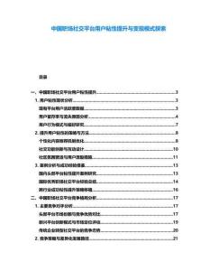 中国职场社交平台用户粘性提升与变现模式探索
